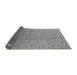 Sideview of Solid Gray Modern Rug, urb1240gry