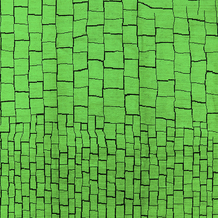 Solid Green Modern Rug, urb1240grn