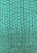 Machine Washable Solid Turquoise Modern Area Rugs, wshurb1240turq