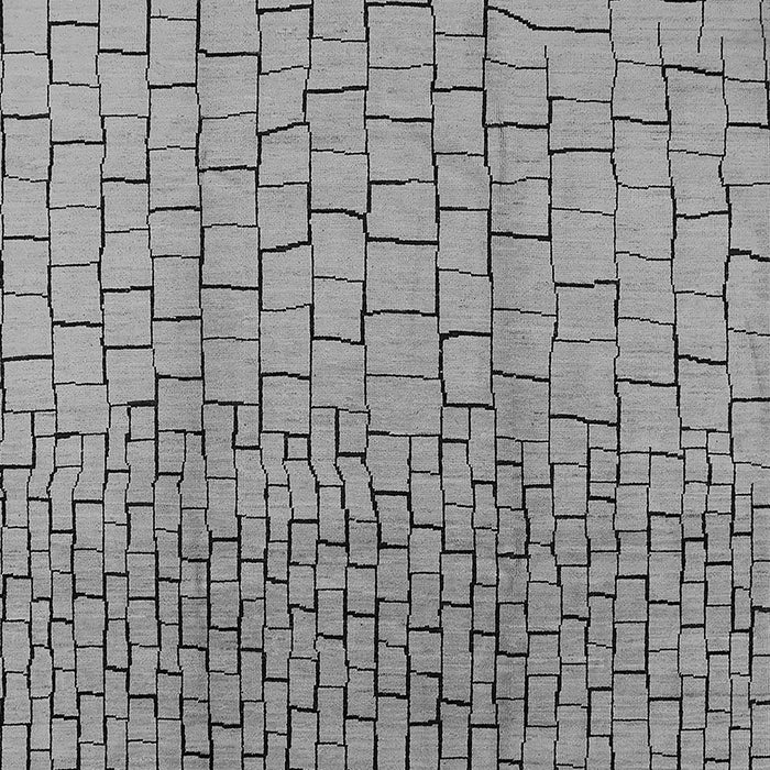 Machine Washable Solid Gray Modern Rug, wshurb1240gry