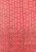 Solid Red Modern Area Rugs