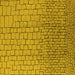 Square Solid Yellow Modern Rug, urb1240yw