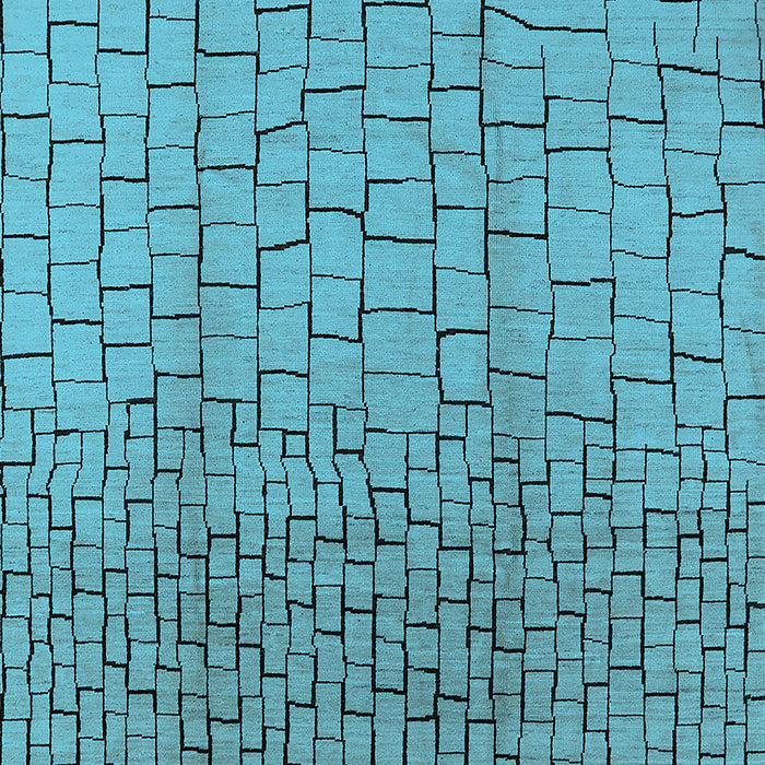 Machine Washable Solid Light Blue Modern Rug, wshurb1240lblu