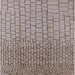 Square Mid-Century Modern Puce Purple Solid Rug, urb1240