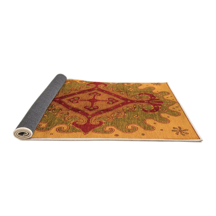 Sideview of Oriental Orange Industrial Rug, urb1241org