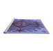 Sideview of Machine Washable Oriental Blue Industrial Rug, wshurb1241blu