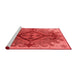 Industrial Red Washable Rugs