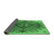 Sideview of Oriental Emerald Green Industrial Rug, urb1241emgrn