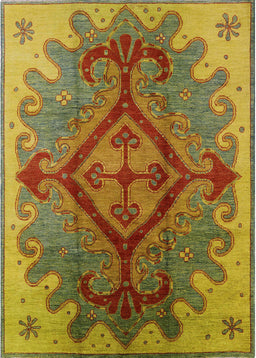 Mid-Century Modern Brown Oriental Rug, urb1241