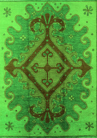 Oriental Green Industrial Rug, urb1241grn