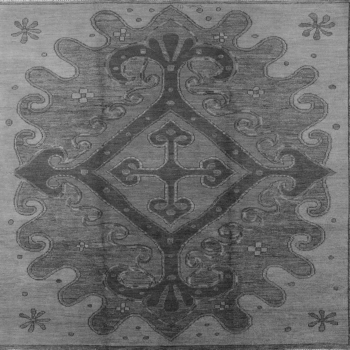 Square Oriental Gray Industrial Rug, urb1241gry