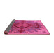 Sideview of Oriental Pink Industrial Rug, urb1241pnk