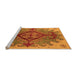 Sideview of Machine Washable Oriental Orange Industrial Area Rugs, wshurb1241org