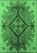 Oriental Emerald Green Industrial Rug, urb1241emgrn