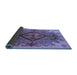 Sideview of Oriental Blue Industrial Rug, urb1241blu