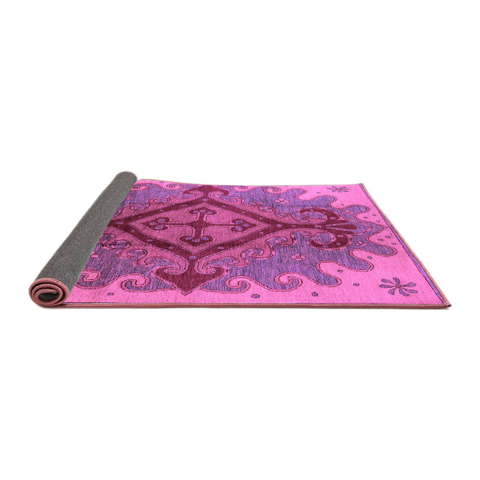 Sideview of Oriental Purple Industrial Rug, urb1241pur