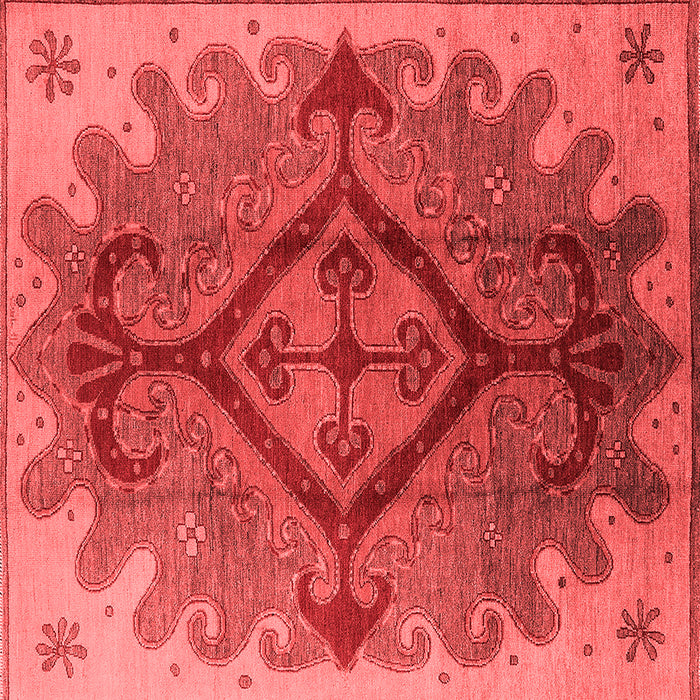 Machine Washable Oriental Red Industrial Rug, wshurb1241red