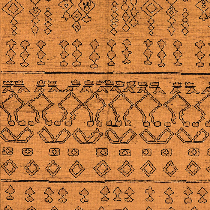 Solid Orange Modern Rug, urb1242org