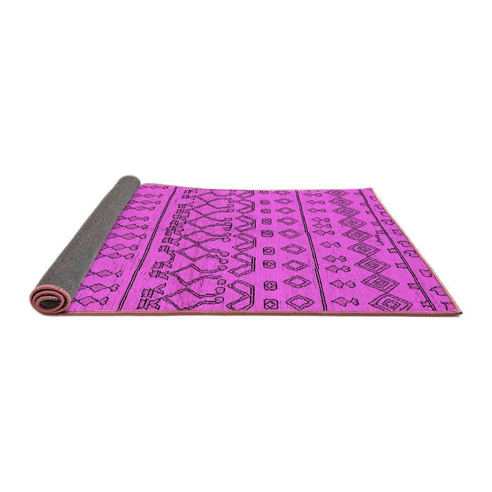 Sideview of Solid Pink Modern Rug, urb1242pnk