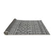 Sideview of Solid Gray Modern Rug, urb1242gry