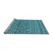 Sideview of Machine Washable Solid Light Blue Modern Rug, wshurb1242lblu