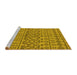 Sideview of Machine Washable Solid Yellow Modern Rug, wshurb1242yw