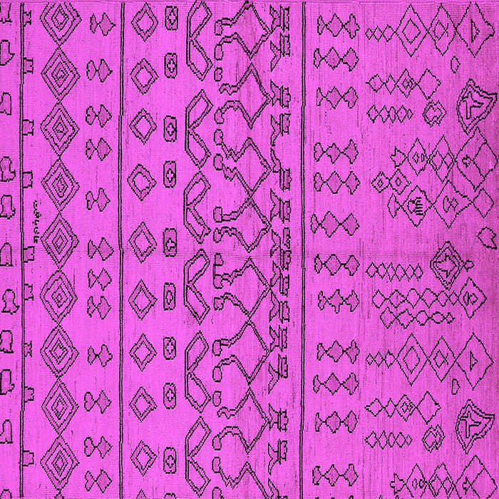 Square Solid Pink Modern Rug, urb1242pnk