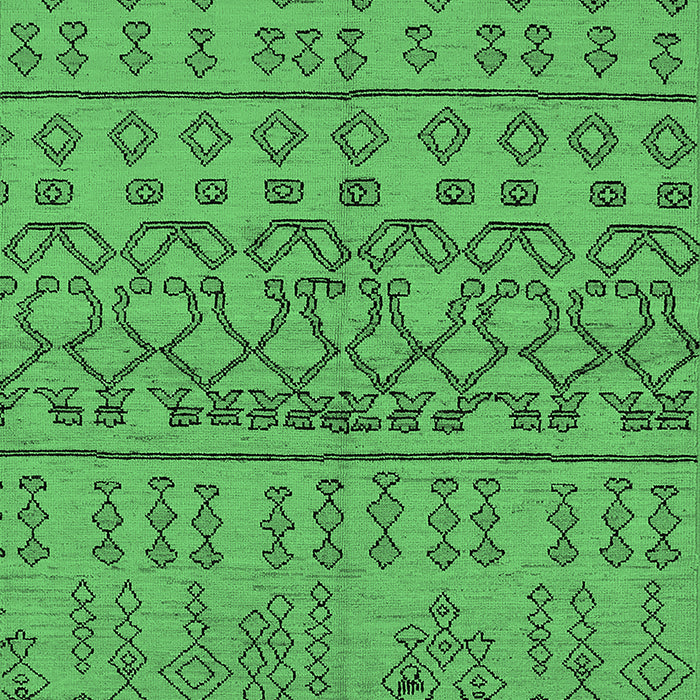 Solid Emerald Green Modern Rug, urb1242emgrn