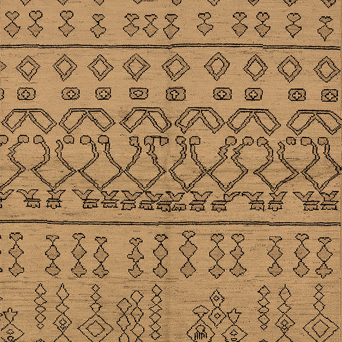 Solid Brown Modern Rug, urb1242brn