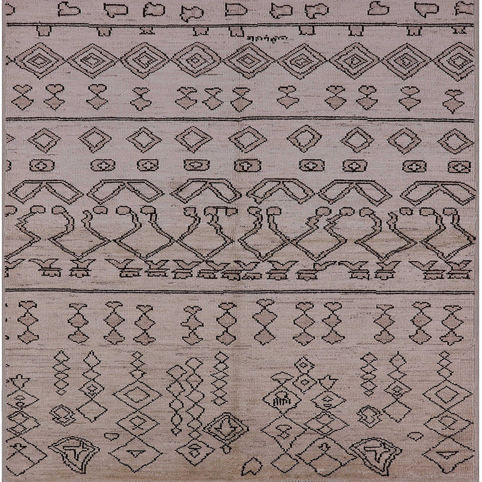 Square Mid-Century Modern Puce Purple Solid Rug, urb1242