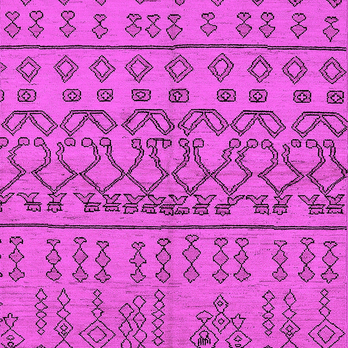 Machine Washable Solid Pink Modern Rug, wshurb1242pnk