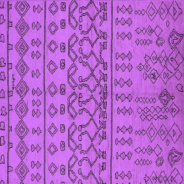 Square Machine Washable Solid Purple Modern Area Rugs, wshurb1242pur