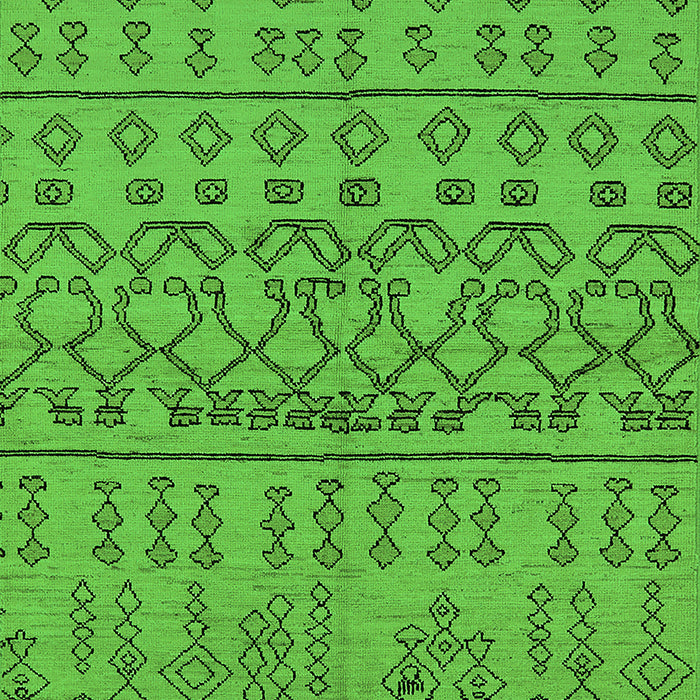 Solid Green Modern Rug, urb1242grn