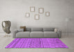 Machine Washable Solid Purple Modern Area Rugs in a Living Room, wshurb1242pur