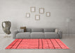 Industrial Red Washable Rugs