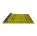 Sideview of Oriental Yellow Industrial Rug, urb1243yw