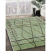 Machine Washable Industrial Modern Green Rug in a Family Room, wshurb1243