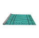 Sideview of Machine Washable Oriental Light Blue Industrial Rug, wshurb1243lblu