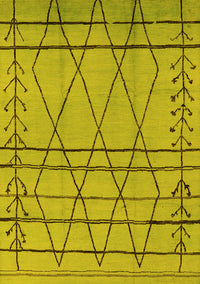 Oriental Yellow Industrial Rug, urb1243yw