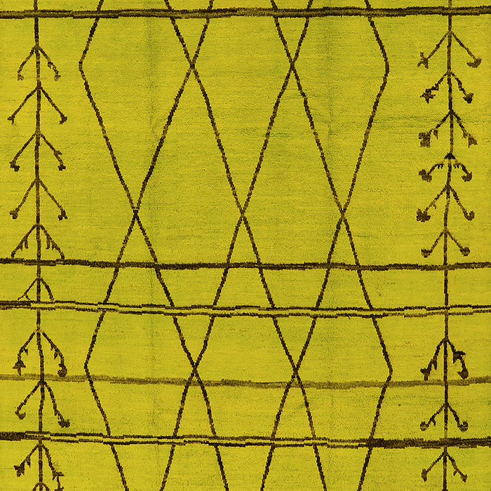 Oriental Yellow Industrial Rug, urb1243yw