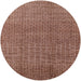 Round Mid-Century Modern Light Copper Gold Oriental Rug, urb1244