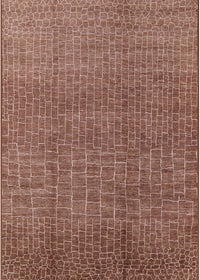 Machine Washable Industrial Modern Light Copper Gold Rug, wshurb1244