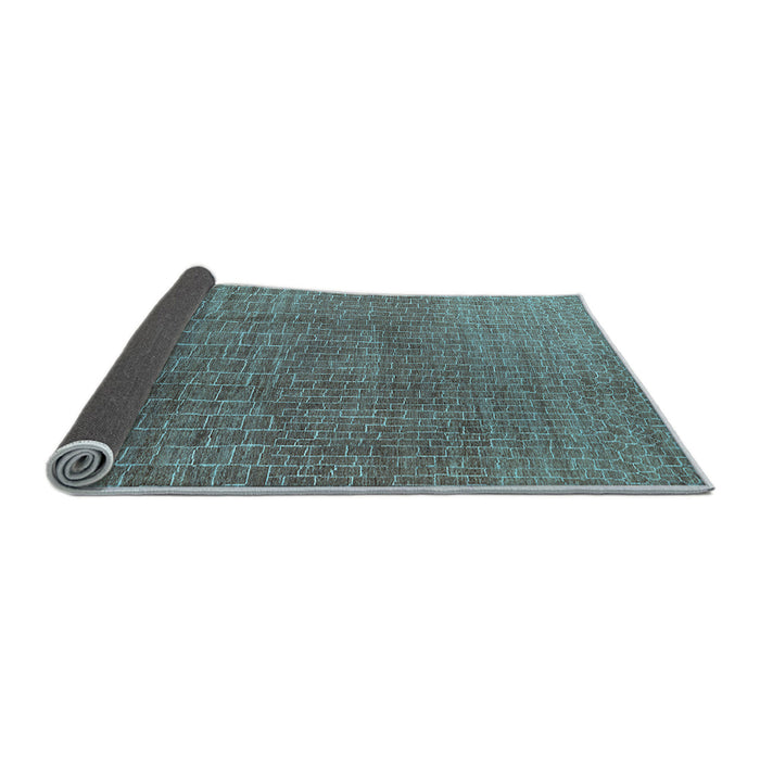 Sideview of Oriental Light Blue Industrial Rug, urb1244lblu