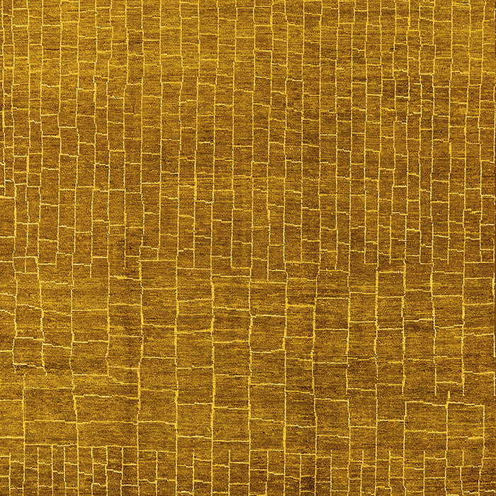 Machine Washable Oriental Yellow Industrial Rug, wshurb1244yw