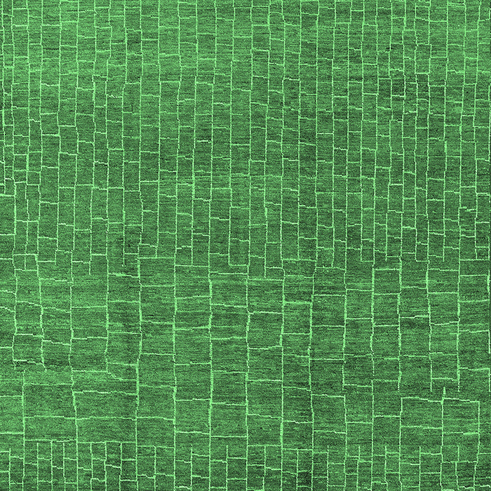 Machine Washable Oriental Emerald Green Industrial Area Rugs, wshurb1244emgrn