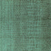 Square Oriental Turquoise Industrial Rug, urb1244turq