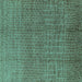 Square Machine Washable Oriental Turquoise Industrial Area Rugs, wshurb1244turq