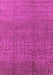 Machine Washable Oriental Pink Industrial Rug, wshurb1244pnk