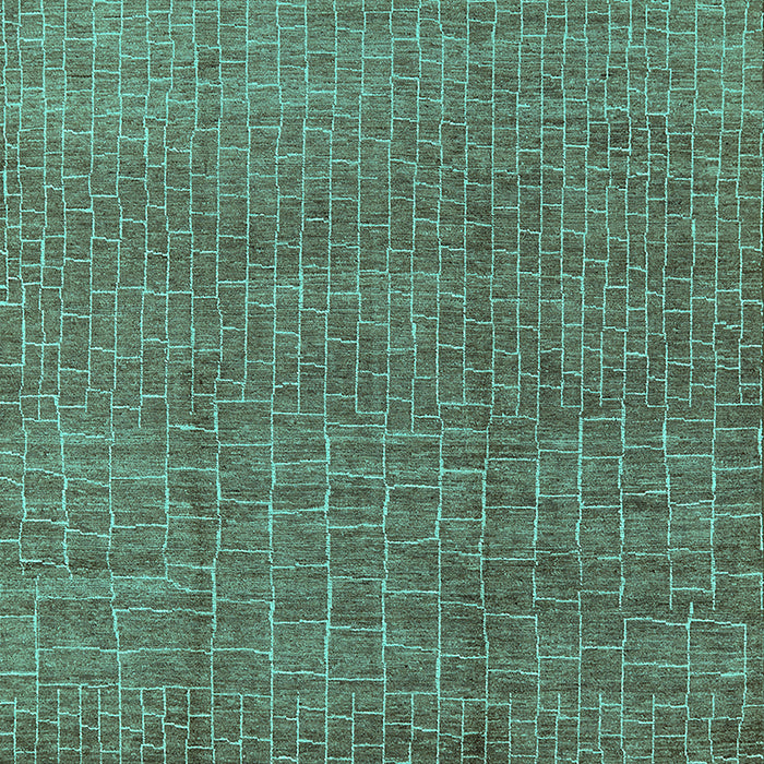 Machine Washable Oriental Turquoise Industrial Area Rugs, wshurb1244turq