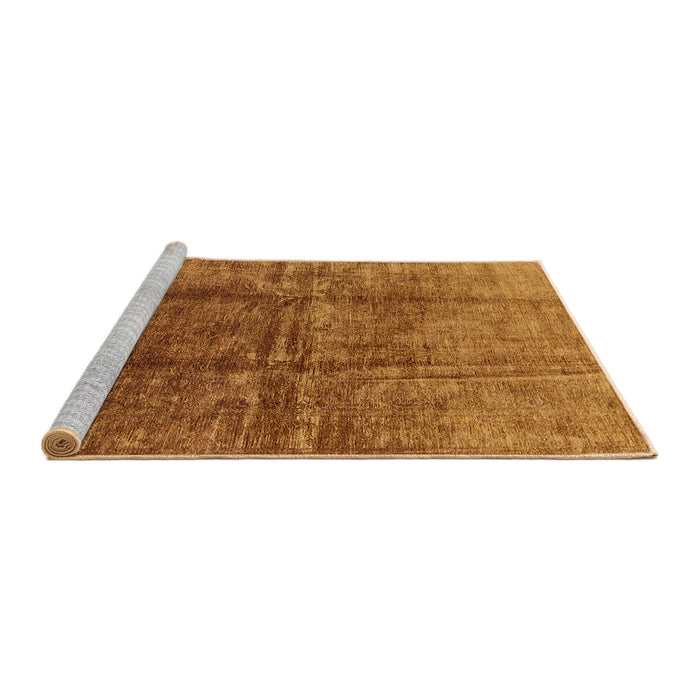 Sideview of Machine Washable Industrial Modern Mahogany Brown Rug, wshurb1245